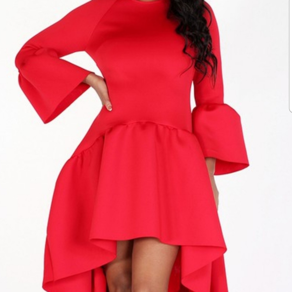 Red - Hi Lo Dress